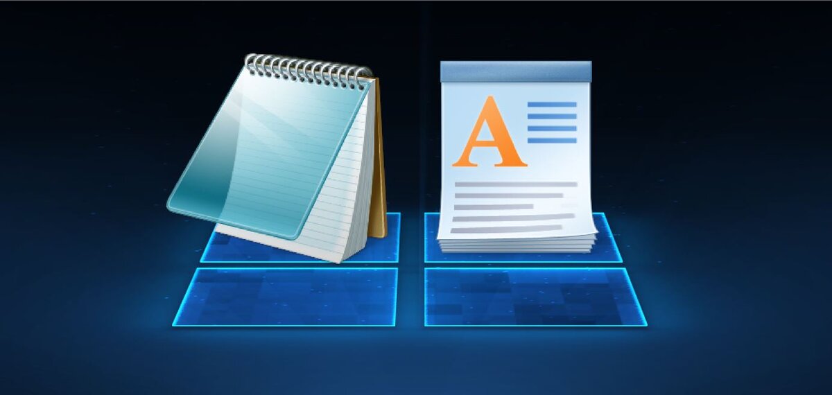 Notepad and Wordpad